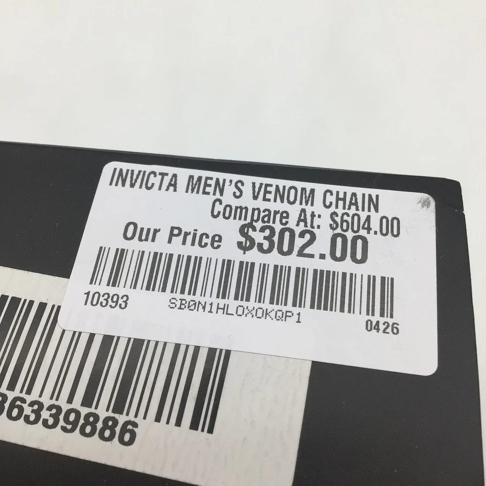 Invicta‎ Venom Chain Quartz Chronograph Mens Watch Silver Steel Mesh NEW